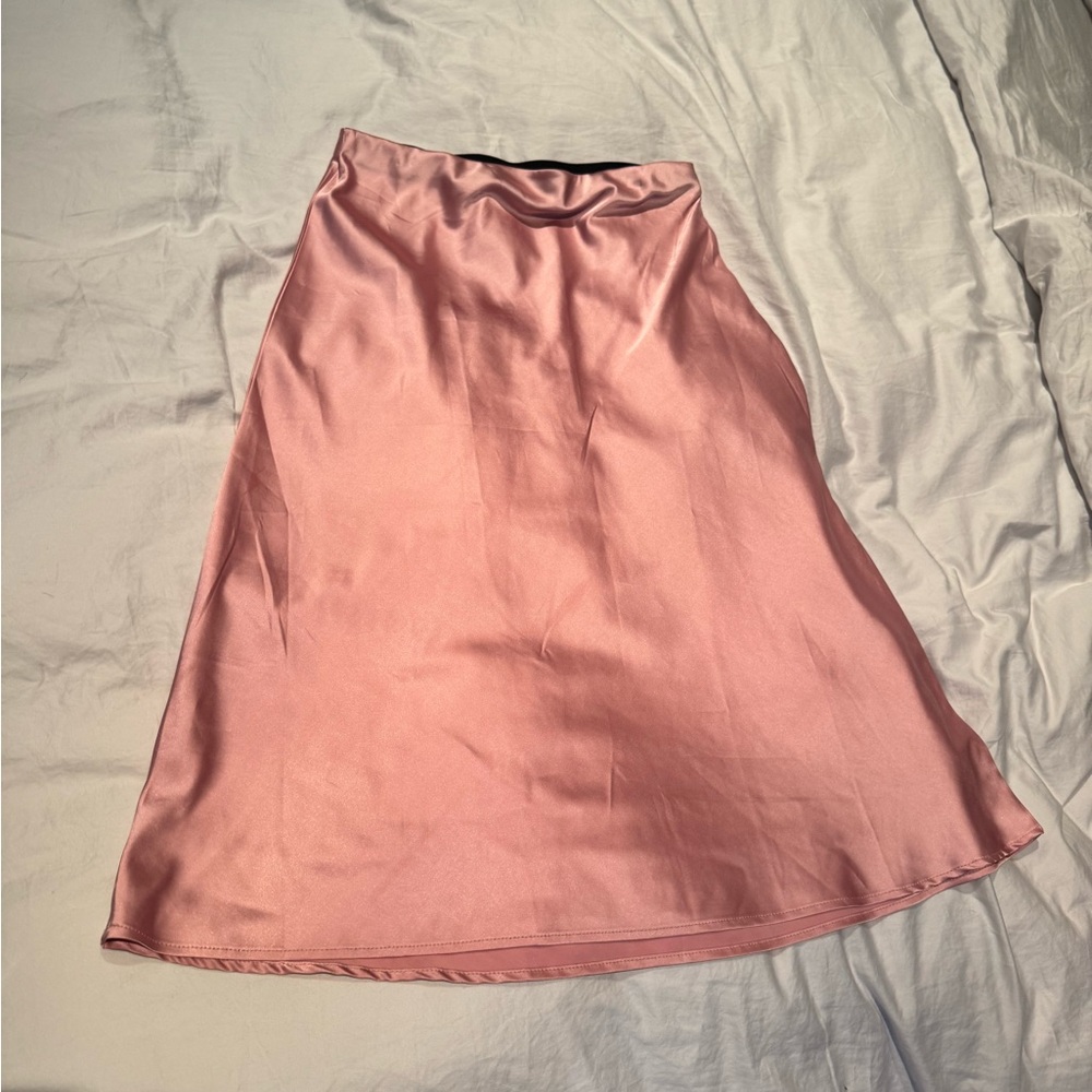 Satin Midi Skirt size M